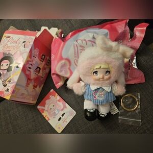 Pink Energy Nommi Mini Keychain Plush *Jane*